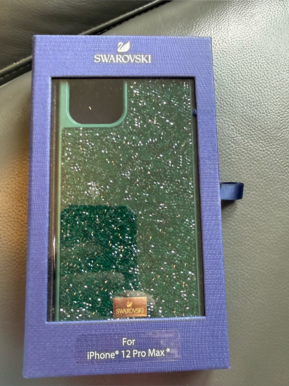 Swarovski Emerald Green Glitter Crystal Case for iPhone 12 Pro Max